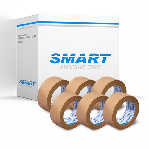akiet 36 taśm papierowych Smart EKO 48mm x 50m z klejem solvent do pakowania