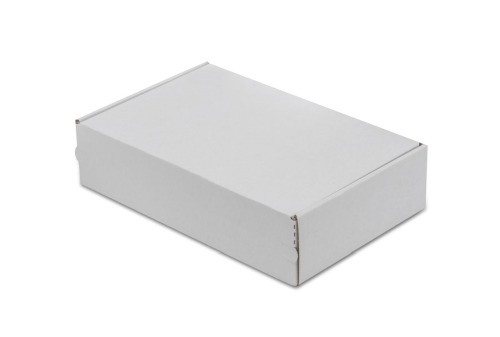 białe opakowanie tekturowe