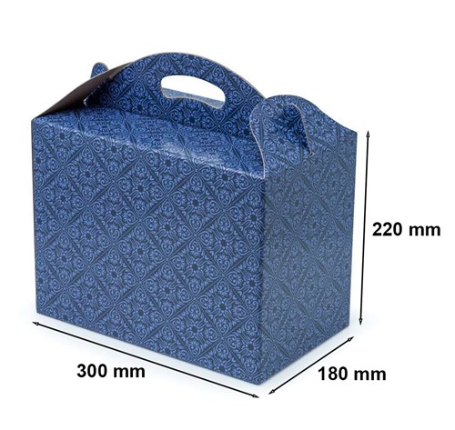 Pudełko z uchwytem F217 300x180x220mm ozdobne