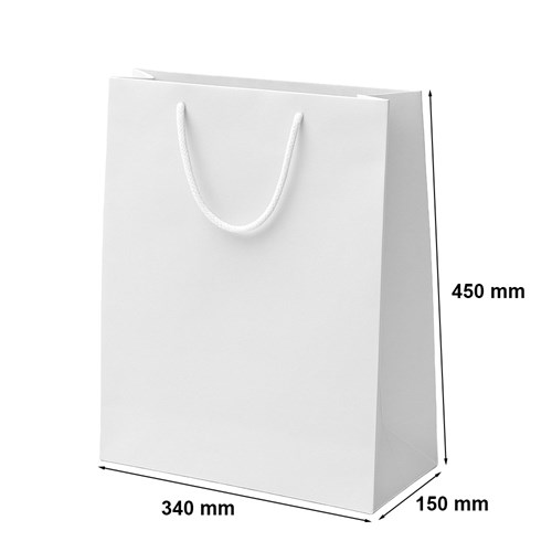 Torba Papierowa Na Prezent Biała