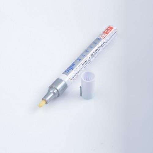 Pisak z farbą SP101, medium, kolor: srebrny