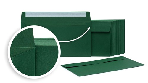 Koperty ozdobne DL HK Zielone x-10 120gsm - 50szt