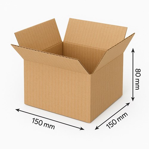 Karton klapowy 150x150x80mm(zewn) B320 10 szt inPost A