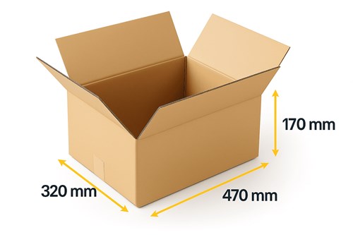 Pudełka klapowe kartonowe  470 x 320 x 170 mm