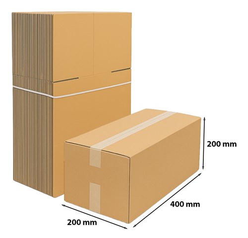 Kartony Klapowe 400x200x200mm, 100 sztuk