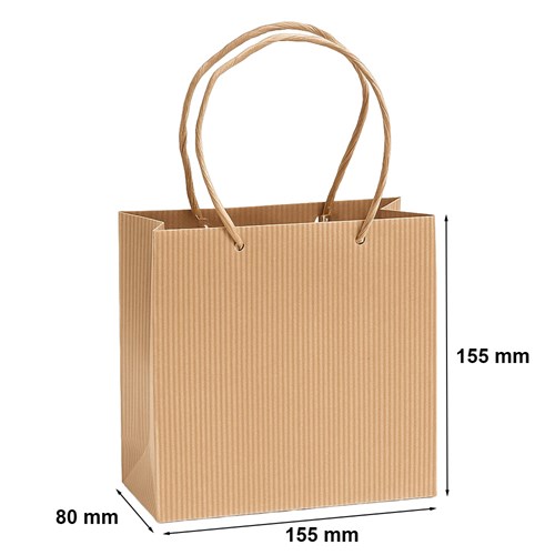 torba prezentowa z karbowanej tektury