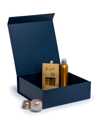 Pudełko Magnetyczne Granatowe 330x330x115zew A4 Opakowanie Prezentowe