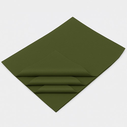 Bibuła gładka 20g 50x70cm Zielona Oliwkowa – papier ozdobny – 100 ark