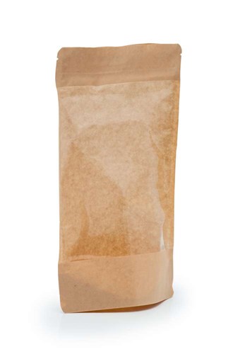 Doypack LIGHT KRAFT 250ml Duże Okno - 25 szt.