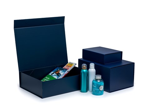 Pudełko Magnetyczne Granatowe 440x320x120mm (zew) A3 Pudełko Premium