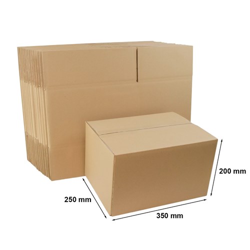 Kartony klapowe 350x250x200mm BC580, 10 sztuk