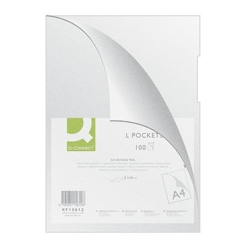 Obwoluta na dokumenty A4 L Transp. groszkowe 100sz