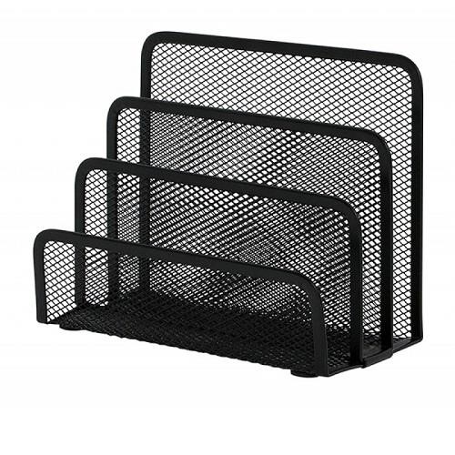 Sorter koresp. Q-Connect metal siatka 3prz. Czarny