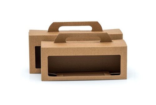 Karton na 4 słoiki miodu z okienkiem 305x72x123mm