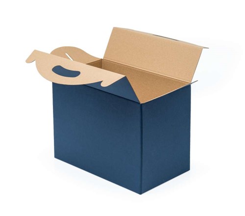 Pudełko z uchwytem F217 300x180x220mm granatowe