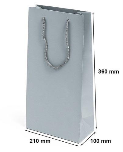 Torby prezentowe - srebrna i niebieska