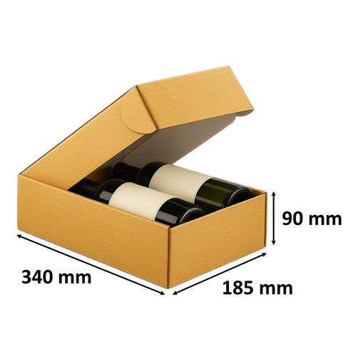 złote pudełko na wina