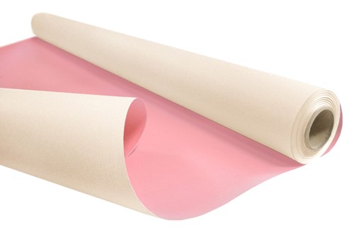 Papier prezentowy KRAFT DUO PASTEL Beżowo-Różowy 50cm/10m