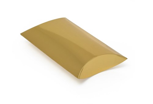 Pakiet Pudełko Laminowane Poduszka 250x165x50 Złote 10 szt