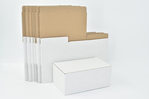 Pakiet - Karton wykr. 250x150x100mm Biały - 10 szt
