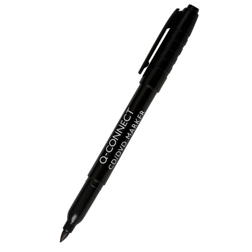 Marker do CD/DVD Q-Connect 0,6 mm Czarny – Precyzyjne pisanie