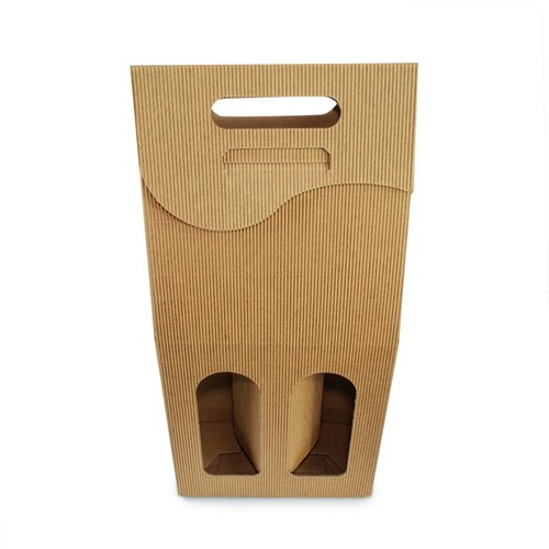 Pudełko karbowane 180x85x330mm / 2 wina