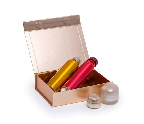 Pudełko Magnetyczne Różowe Złoto 235x170x60mm (zew) A5 Pudełko Ozdobne