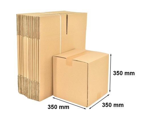 Kartony Klapowe 350x350x350mm BC580, 100 sztuk