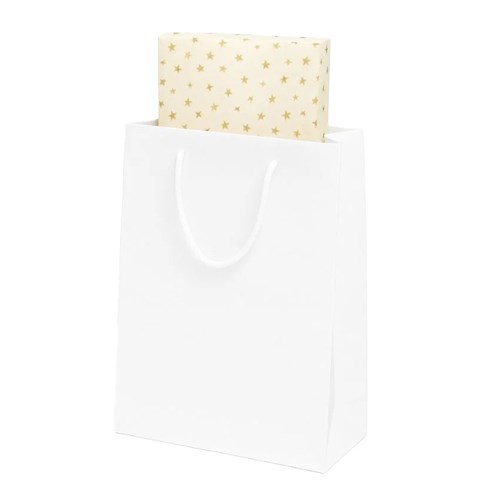 Elegancka Torba Papierowa Biała 