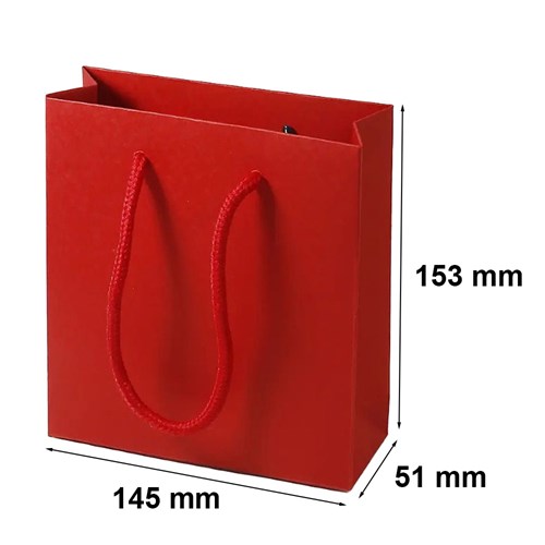 Torba Czerwona ze sznurkiem 145x51x153mm (zew) S
