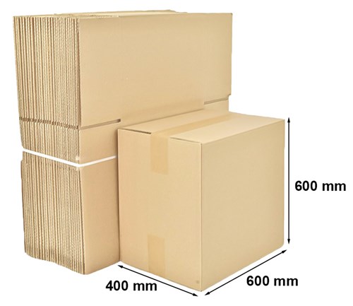 Kartony klapowe 600x400x600mm C500, 10 sztuk
