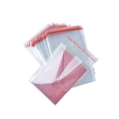 Torebki foliowe z klejem 4x6+2,5cm 100szt