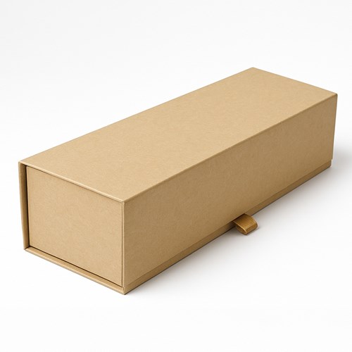 Pudełko na 1 wino KRAFT z magnesem 320x88x85mm