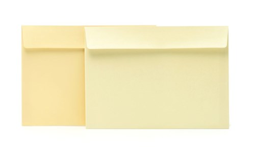 Koperty ozdobne C5 z paskiem kleju Perłowy Beż 120gsm 50szt