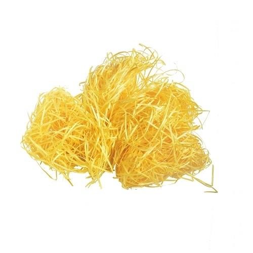 Dekoracyjna wełna drzewna 30g Żółta