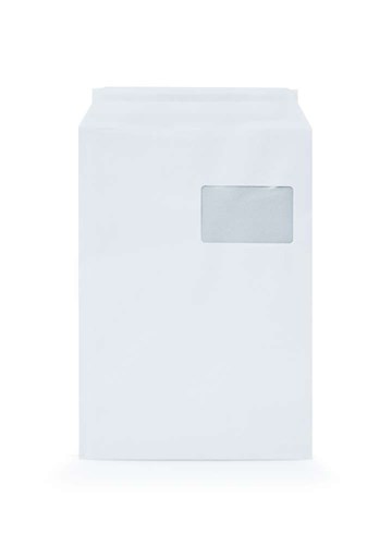 Koperta biała C4 z okienkiem po prawej stronie