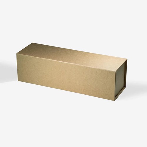Pudełko magnetyczne Kraft na jedną butelkę wina 360 × 110 × 105 mm