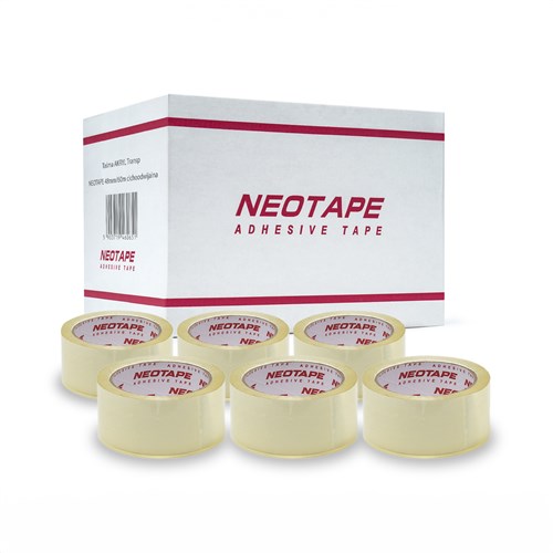 Taśma AKRYL Transparent 48mm/60m cicho odwijana NEOTAPE 6szt