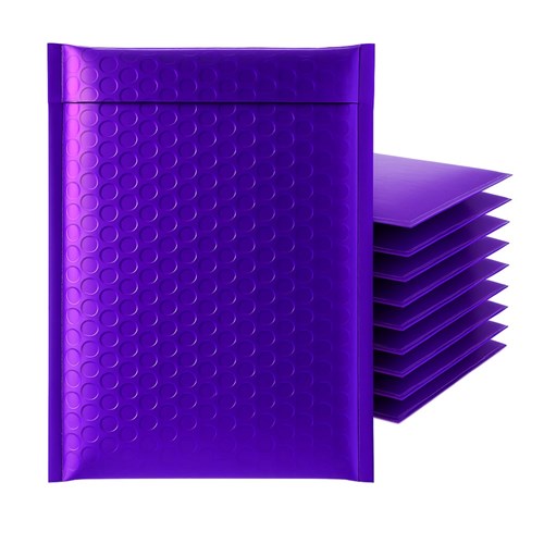 Koperta bąbelkowa Metaliczna 180x250 mm Fioletowa - Opakowanie 100 szt