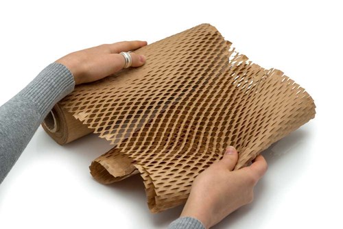 Papier nacinany kraft brązowy 20cm x 25m