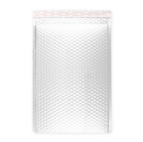 Metaliczna koperta 260x360mm Biała Perłowa - 100 sztuk