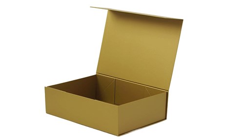 Pudełko Magnetyczne Złote 350x250x100mm Opakowanie Prezentowe Premium
