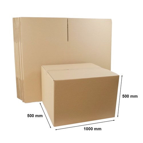 Kartony Klapowe 1000x500x500mm na palecie, 120 sztuk