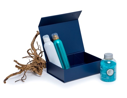 Pudełko Magnetyczne Granatowe 250x180x70mm Opakowanie Prezentowe