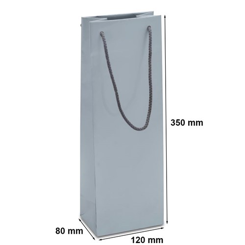 Torba Lakierowana Na Wino Srebrna