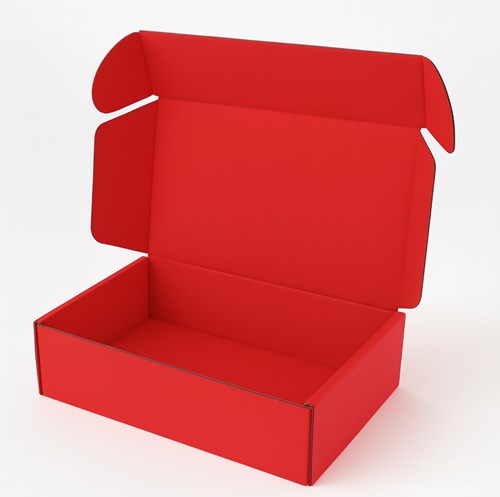 Czerwone pudełko wykrojnikowe dwustronne a4 rozmiar