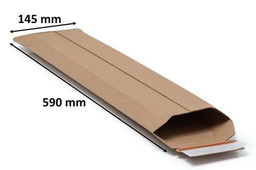 Koperta kartonowa na tablice rejestracyjne 145x590mm