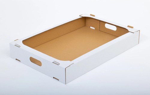 karton wykrojnikowy, 600x400x85, B380, biały, pakiet 50 szt, opakowanie cukiernicze, opakowanie cateringowe, e-commerce, przesyłki