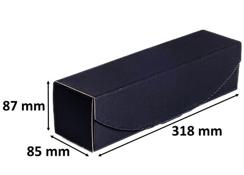 karton na wino, karton ozdobny, opakowanie 4W, pudełko na butelkę, czarny karton