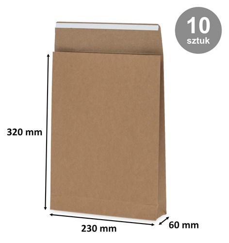 Brązowa koperta kartonowa